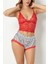 Sialess Lingerie Kadın Kırmızı Bralet Puantiyeli Şort Takım Gecelik G-5022 1