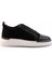 Siyah Siyah Nubuk Deri Erkek Sneaker E01401087103 1