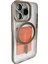 iPhone 15 Pro Max Crown Lens Standlı Magsafe Kapak - Titan Gri 1