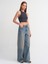 20820 Dikiş Efektli Crop Top-Antrasit 4