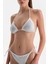 Beyaz Üçgen Küçük Bikini Üst 5