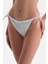 Beyaz Spagetti Bikini Alt 5