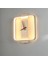 Eskitme Gold 4000K 30*30CM Kare LED Saat,aplik,duvar Aydınlatması, Saat Aplik 3