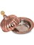Paşaçadırı Yuvarlak Sunum Tabağı 30 cm El Dövme Kırmızı TURNA9058-1 3