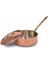 Karnıyarık Tencere Tek Kulp 10 No 34 cm El Dövme Kırmızı TURNA8203-1 2