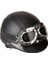 Motorcycle Scooter Open Face Half Leather Helmet With Visor Uv (Yurt Dışından) 1