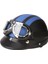 Motorcycle Scooter Open Face Half Leather Helmet With Visor Uv (Yurt Dışından) 1