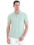 Yeşil Regular Fit Düz 100% Pamuklu Polo Yaka Tişört 4