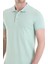 Yeşil Regular Fit Düz 100% Pamuklu Polo Yaka Tişört 5