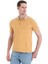 Hardal Regular Fit Düz 100% Pamuklu Polo Yaka Tişört 3