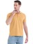 Hardal Regular Fit Düz 100% Pamuklu Polo Yaka Tişört 4