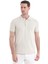 Bej Regular Fit Düz 100% Pamuklu Polo Yaka Tişört 3