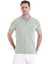 Yeşil Regular Fit Düz 100% Pamuklu Polo Yaka Tişört 1