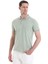Yeşil Regular Fit Düz 100% Pamuklu Polo Yaka Tişört 3