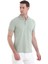 Yeşil Regular Fit Düz 100% Pamuklu Polo Yaka Tişört 4