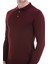 Bordo Regular Fit Düz Polo Yaka Triko Kazak 5