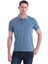 Indigo Regular Fit Düz 100% Pamuklu Polo Yaka Tişört 1
