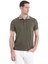 Haki Regular Fit Düz 100% Pamuklu Polo Yaka Tişört 1