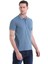 Indigo Regular Fit Düz 100% Pamuklu Polo Yaka Tişört 4