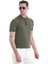 Haki Regular Fit Düz Rayon Polo Yaka Tişört 3