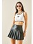 Beyaz Kalın Askılı Crop Bluz 5YXK2-48471-01 2