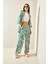 Yeşil Desenli & Dokulu Kimono Takım 5YXK8-48452-08 3