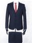 Slim Fit Sivri Yaka-Çift Yırtmaç Düz Lacivert Drop 6 Yelekli Takım Elbise 5