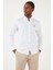 Düğmeli Yaka Pamuk Slim Fit Gömlek Erkek Gömlek G081SZ0041826727 4