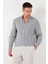 Pamuklu Çizgili Düğmeli Yaka Uzun Kollu Regular Fit Gömlek Erkek GÖMLEK CF23S112237 2