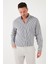 Pamuklu Çizgili Düğmeli Yaka Uzun Kollu Regular Fit Gömlek Erkek GÖMLEK CF23S112237 6