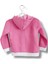 Kız Bebek Çocuk Baskılı Pembe Beyaz Kapşonlu Polar Ceket Hırka Içi Şardonlu 2