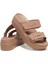 Brooklyn Buckle Low Wedge Kadın Terlik 207431-2Q9 Latte 4