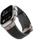 Apple Watch 7 45MM KRD-113 Spor Görünümlü Silikon Kordon Siyah 2