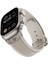 Apple Watch 7 45MM KRD-113 Spor Görünümlü Silikon Kordon Starlight 2