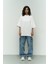 Kadın Oversize Penye Kısa Kollu T-Shirt 3