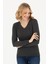 Kadın Antrasit Melanj Triko Kazak 50269014-VR081 1