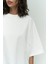 Kadın Oversize Penye Kısa Kollu T-Shirt 2