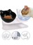 Çift Şeffaf Stil Dayanıklı Çift Kaseler Pet Mama Su Besleyici, Yükseltilmiş Stand Korumalı Servikal Kaymaz Kedi Kase Köpek Kase Kedi Köpekler Besleyici (Yurt Dışından) 2
