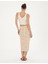 Kadın Bej A Kesim Dokuma Etek 50284025-VR011 4