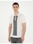 Erkek Beyaz Slim Fit Fermuarlı Polo Yaka Triko Tişört 50288150-VR013 3