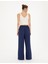 Kadın Lacivert Loose Fit Pantolon 50289784-VR033 4