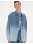 Kadın Mavi Comfort Fit Jean Ceket 50284216-VR036 3