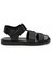 Kadın Siyah Deri Sandalet 50287517-VR046 4