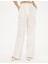 Kadın Beyaz Yüksek Bel Straight Fit Pantolon 50289786-VR013 2