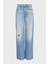 J52 Relaxed Fit Geniş Paça Jeans Bayan Kot Pantolon 3DYJ52 Y16GZ 05EL 1