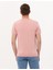 Erkek Pembe Slim Fit Bisiklet Yaka Triko Tişört 50268283-VR026 5