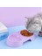Pembe Stil Macaron Pet Çift Kase Plastik Yavru Köpek Maması Içme Tepsisi Besleyici Kedi Besleme Pet Malzemeleri Aksesuarları Cuenco Para Gatos (Yurt Dışından) 3