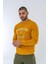 Sweatshırt Basıc - 902 - B03 - Hardal 5
