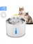 Bir Stil Stili 2.4l Otomatik Pet Kedi Su Çeşmesi LED Elektrikli USB ile Köpek Kedi Pet Dilsiz Tiryakisi Besleyici Kase Pet Içme Çeşmesi Dispenseri (Yurt Dışından) 4