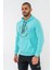 Sweatshırt Kapşonlu - 904 - B38 - Su Yeşili 4